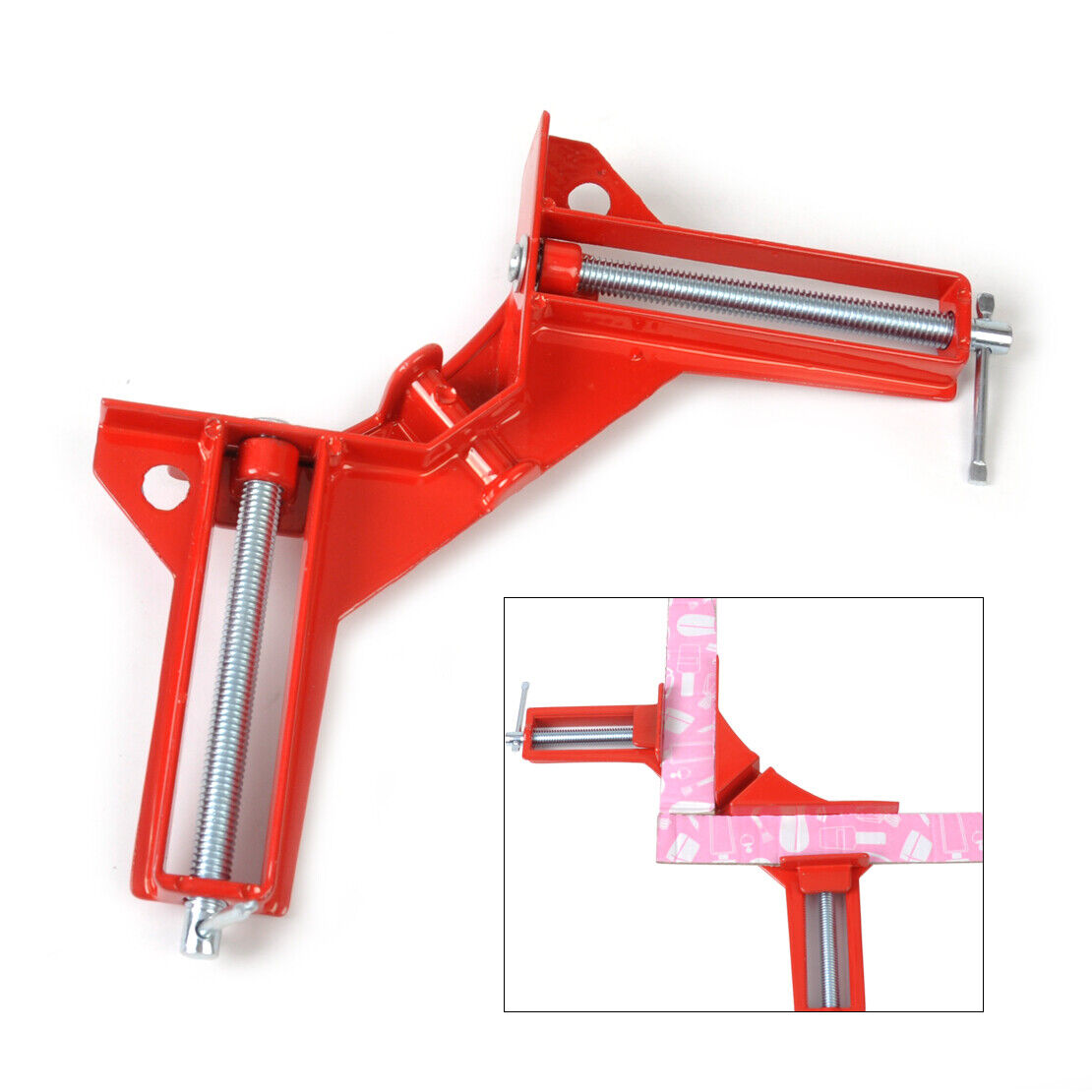 90 Degree Right Angle Corner Clamp 3" Capacity Picture Frame Holder Woodwork Li