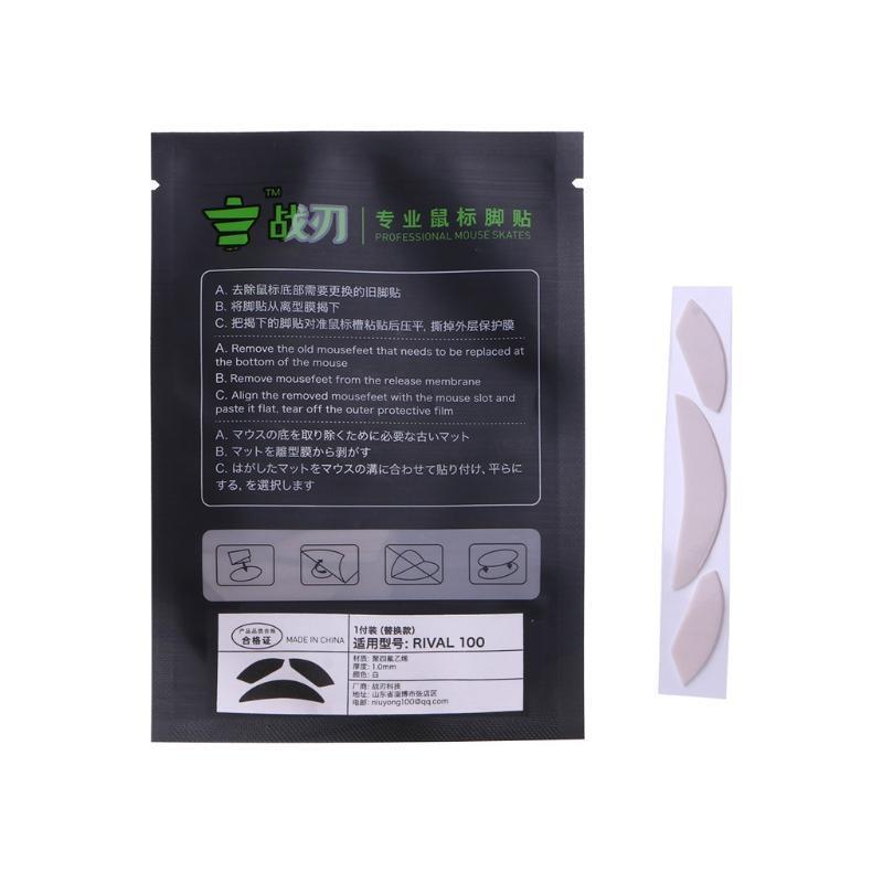 for RIVAL 100 100S Mouse Skates 1Set Replacement Mice Glide Feet