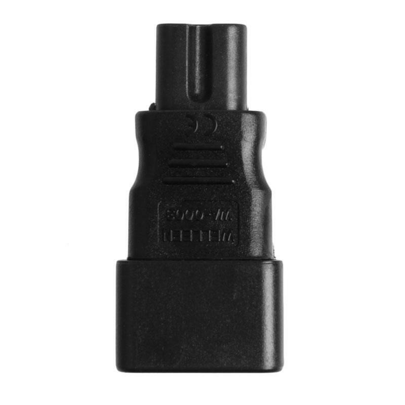 IEC 320 Kettle 3-Pin C14 Male To C7 Female Power Converter Adapter Plug-Socket