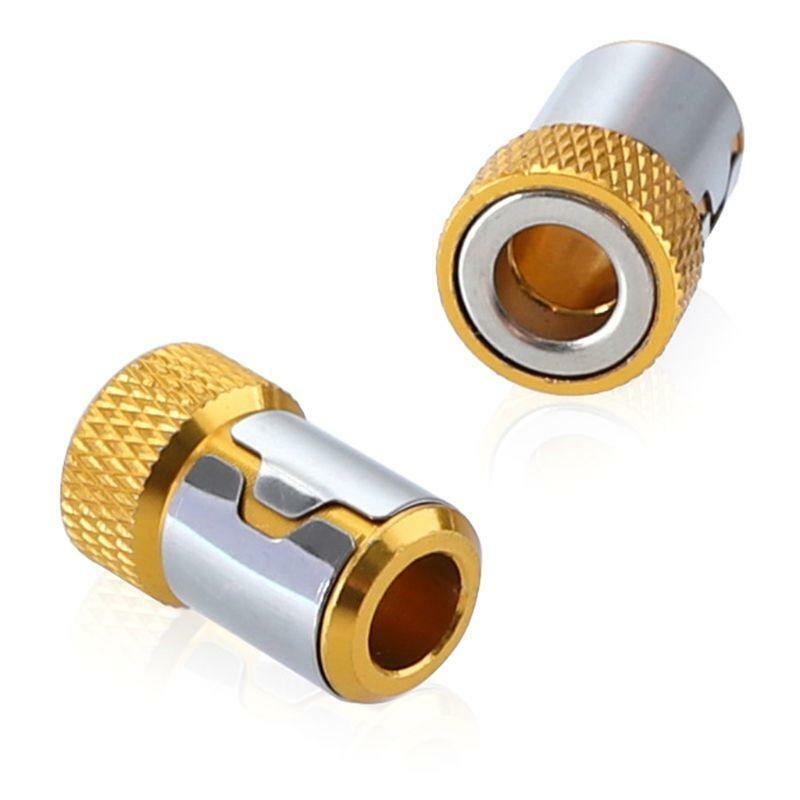Screwdriver Bits Magnetic Ring 1/4" 6.35mm Metal Strong Magnetizer Screw for