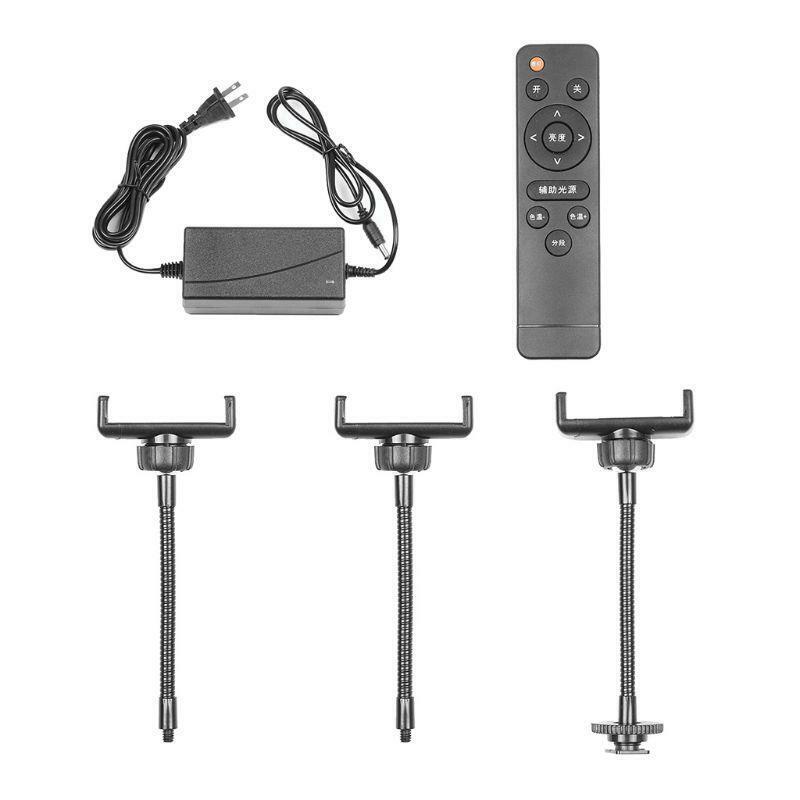 Selfie Ring Light with Phone holder Remote Control US Plug Adapter Photography
