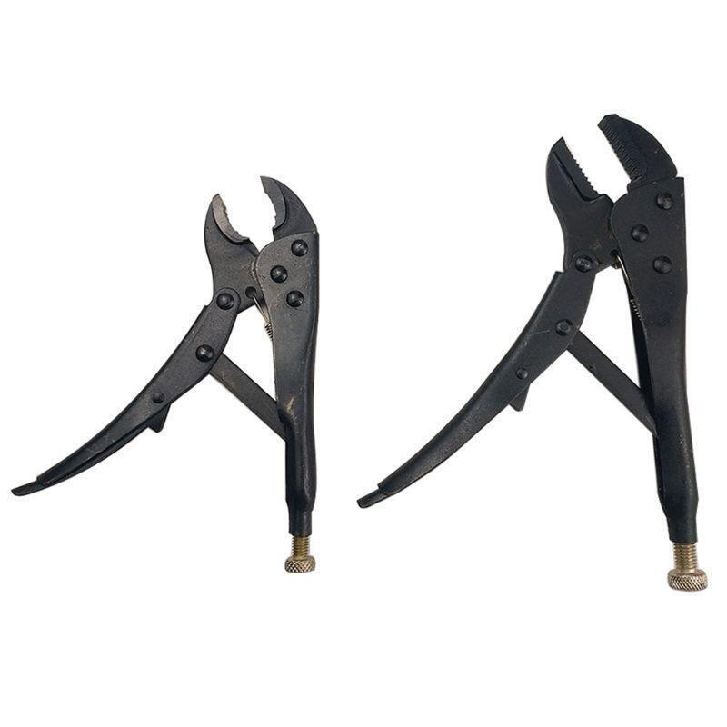 4Pcs/Set Hand Jaw Pliers Locking Vise Grip 5"/7"Curved Jaw Locking Pliers 6.5"