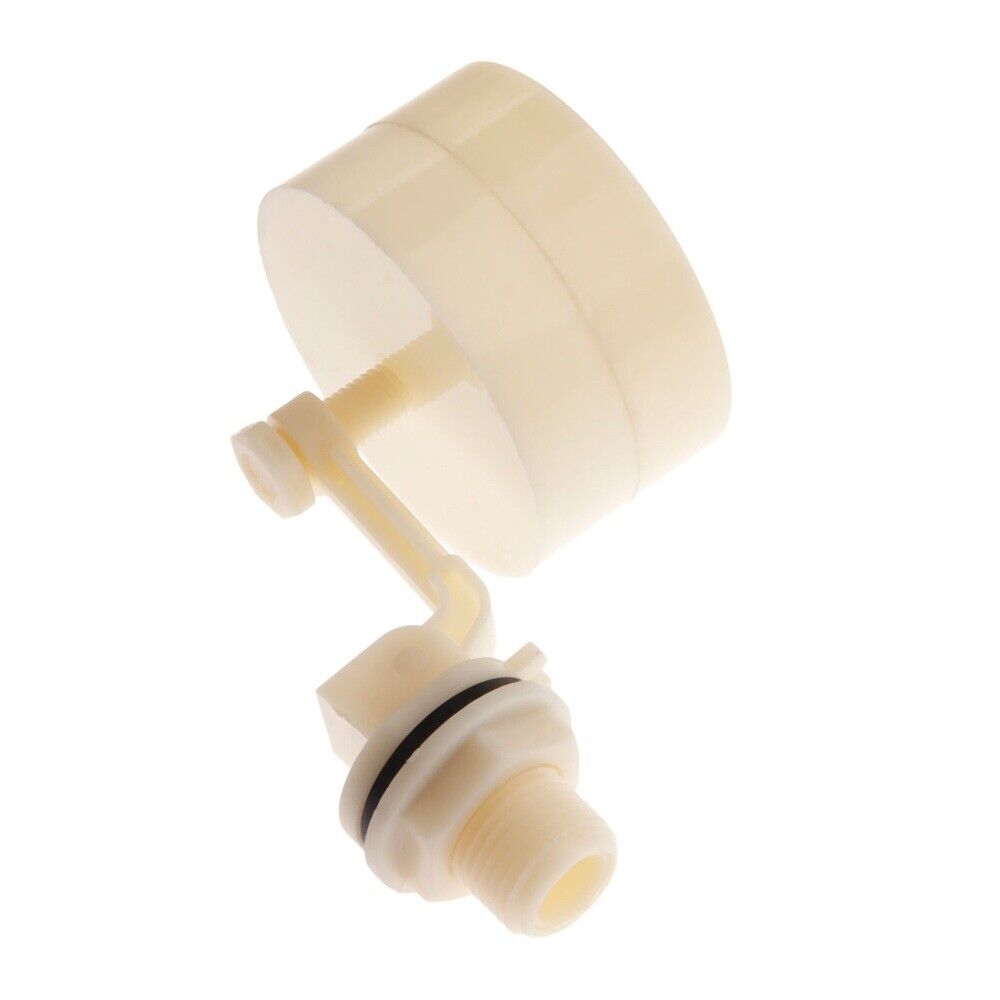 Aquarium Float Valve 1/2" Automatic Fill Tank Feed Water Level Control Plastic