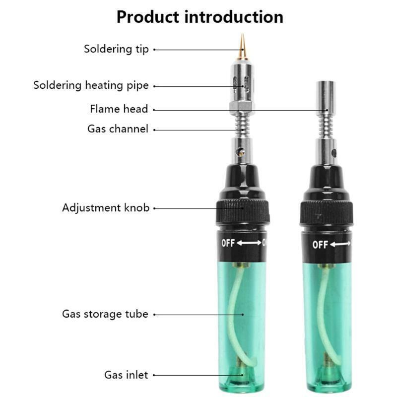 Self-Igniting Butane Soldering Iron Adjustable Temperature for DIY Soldering