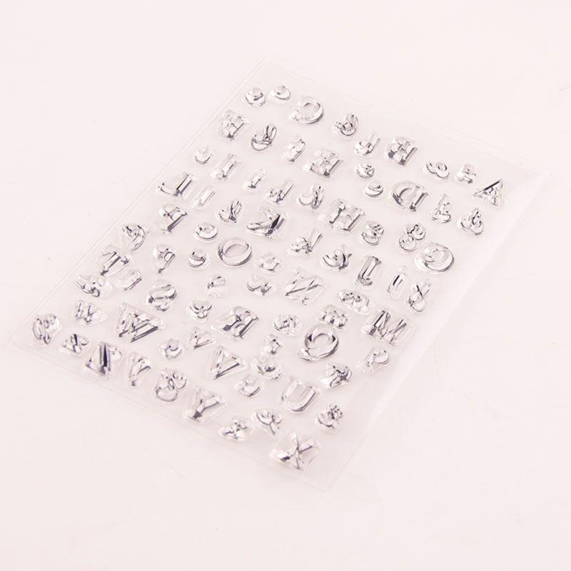 Silicone Stamp Alphabet Seal Photo Album Decorative Mold DIY Crafts Accessory