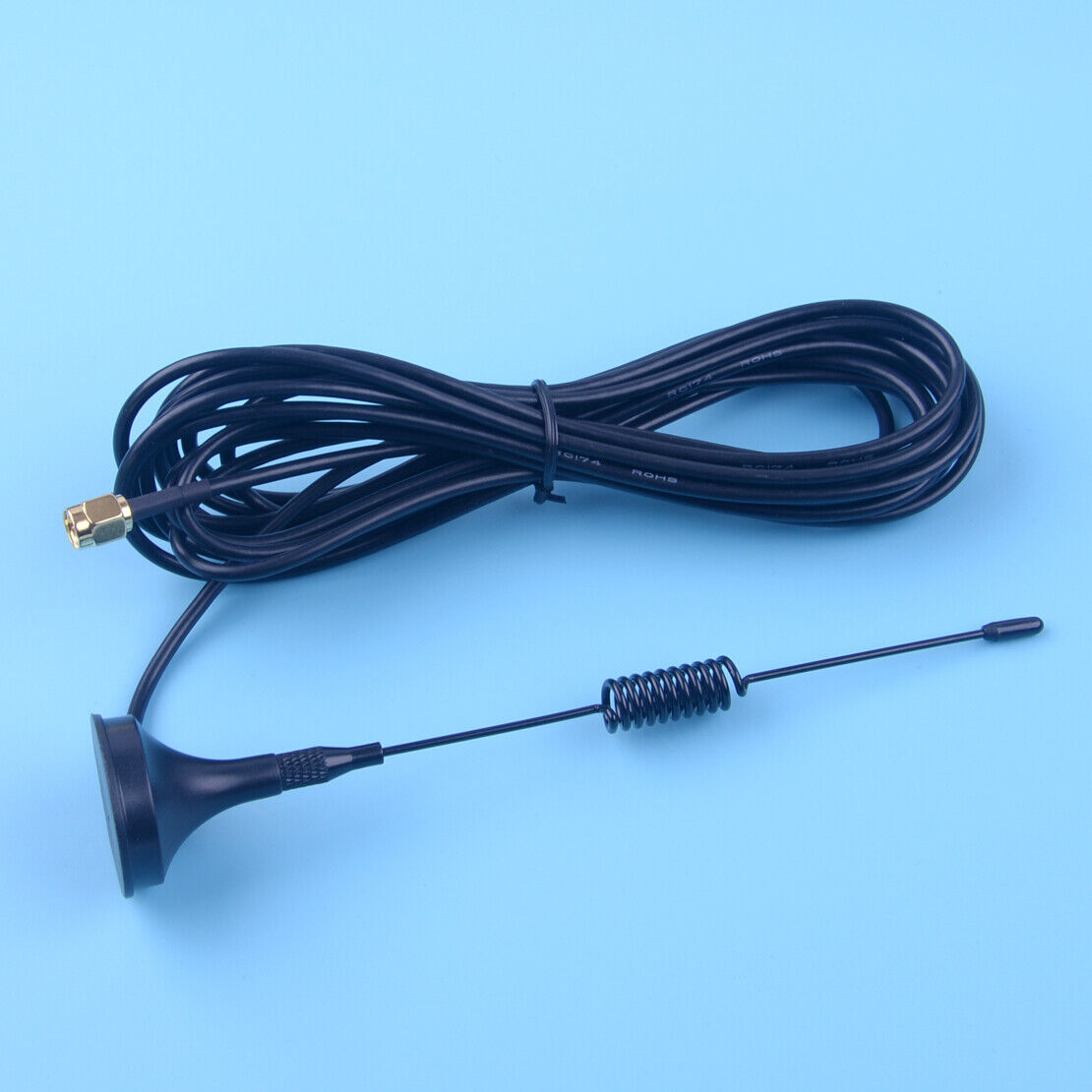Car Gain SMA Type Antenna Digital Highway Car AM/FM Radio Aerial 4m Cable Ly