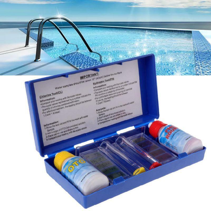 PH Water Quality Test Set Chlorine Hydroponics Testing Swimming Pool Aquarium