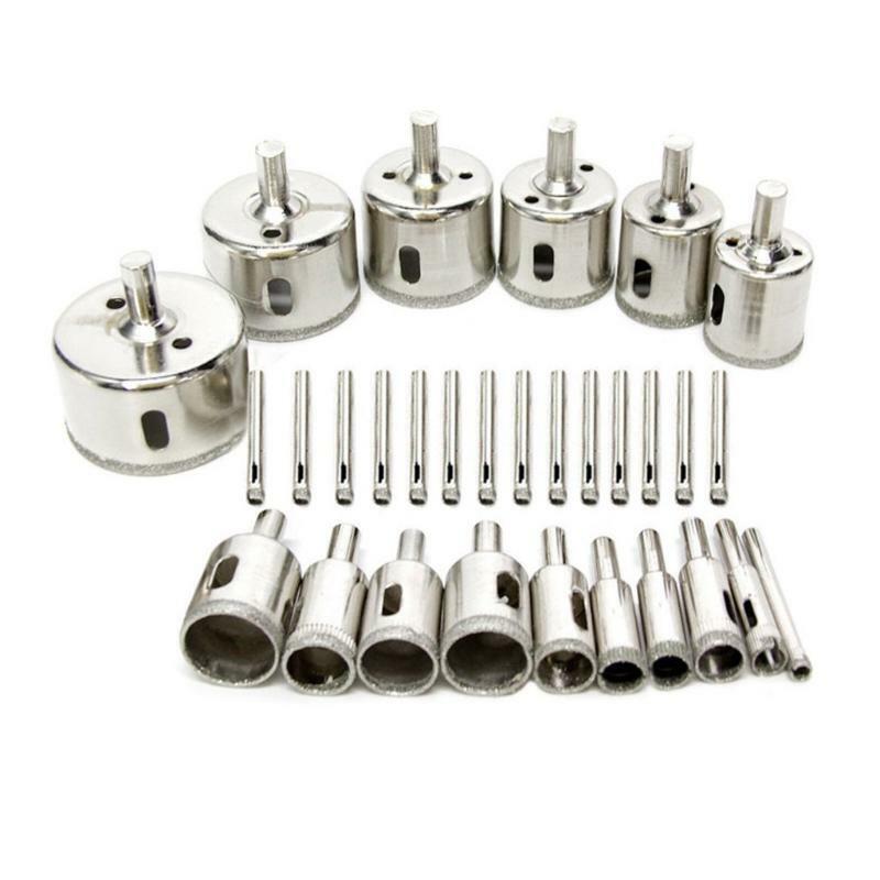 30PCS Durable Emery Drill Bits Set Suitable for Tile/ Ceramic/ Glass/ Porcelain
