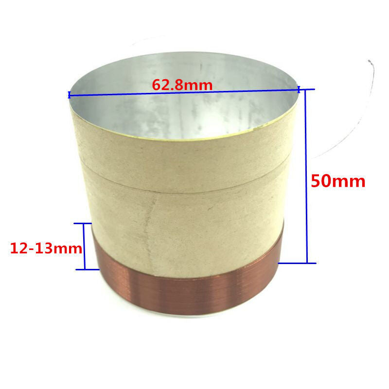 2 pcs of 62.8mm white aluminous bass loudspeaker woofer speaker voice coil