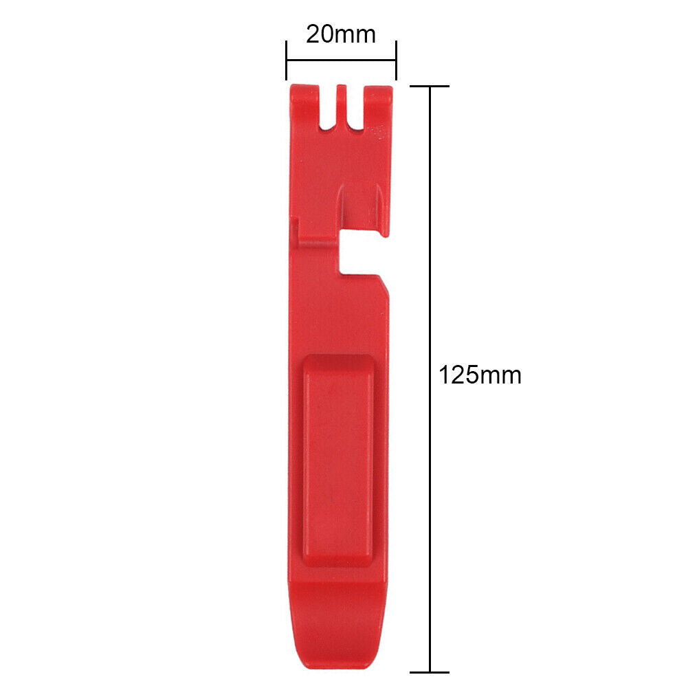 2pcs Universal MTB Road Bicycle Tire Pry Rod Bike Tyre Lever Opener (Red)