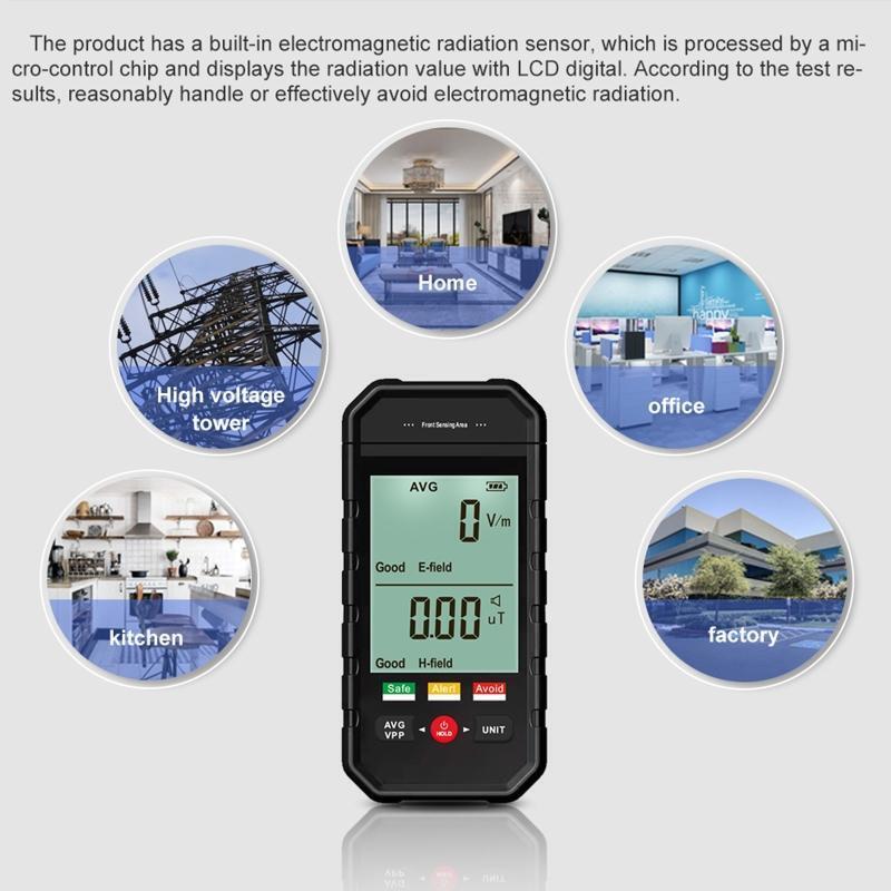 High Accuracy EMF Meter Reader EMF Detector Handheld Digital Electromagnetic