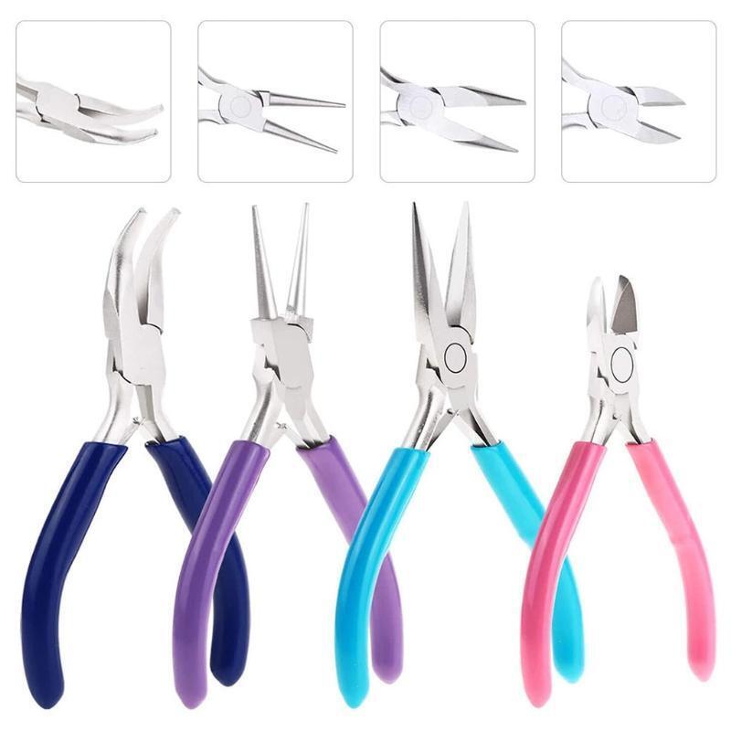 4 PCS Jewelry Making Tools Kit DIY Accessories Iron Made Multiple Fuction