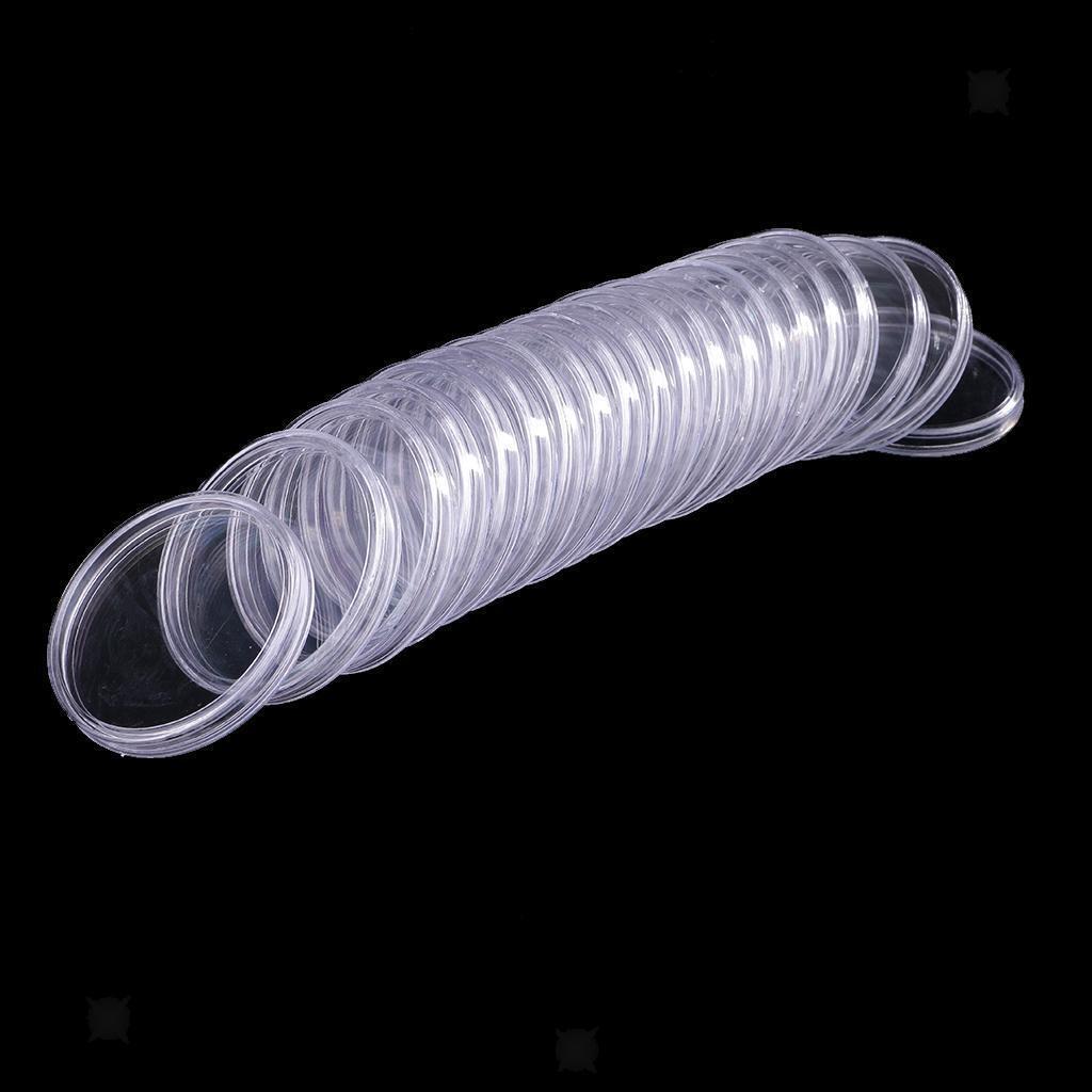20pcs Plastic  Containers Round  Case  Boxes Holder Multi-sizes