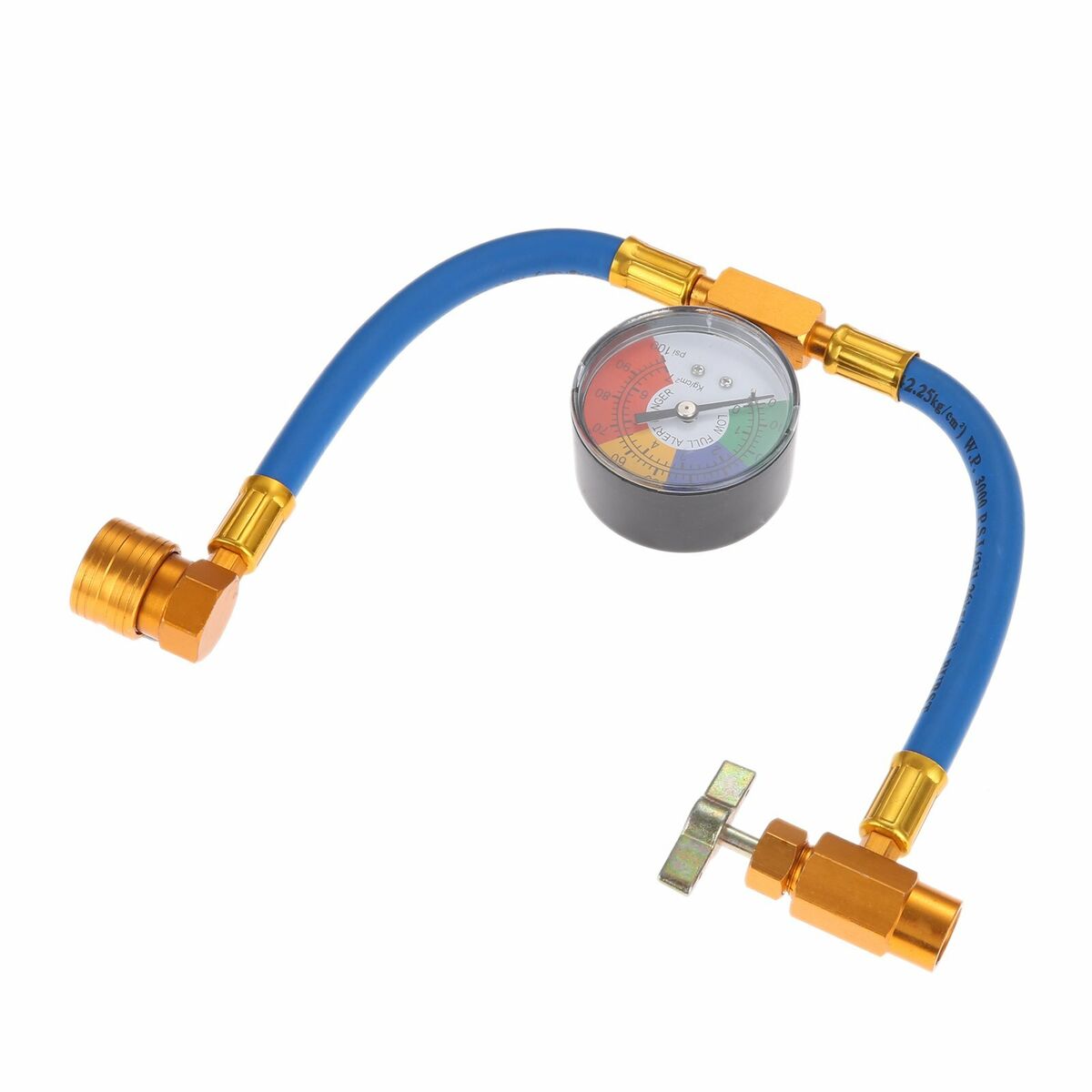 R-134a U-Charge Hose and Gauge for Self-Sealing Valve Cans refrigerant 1/2" ACME