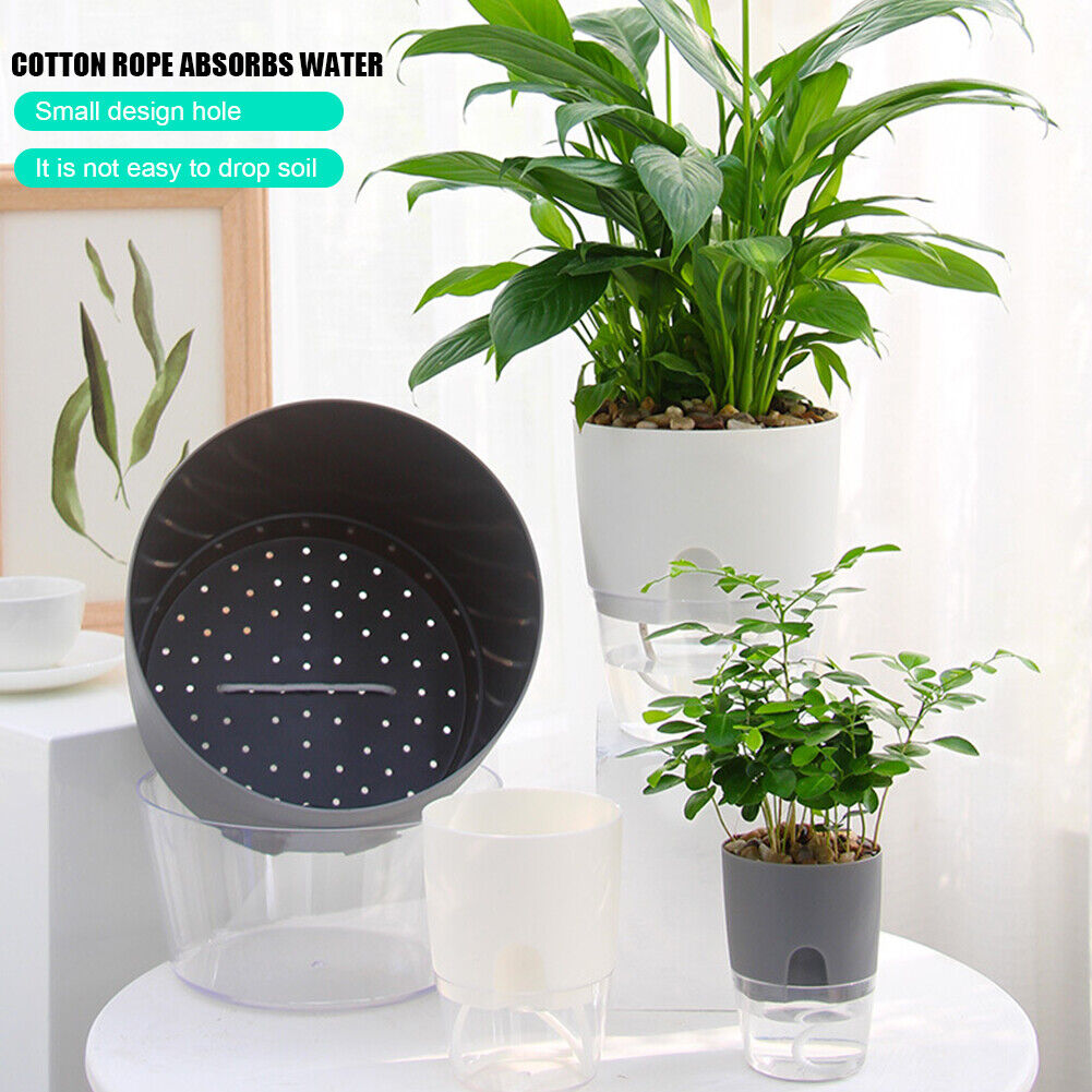 Watering Planter Self Watering Flower Pot Water Storage Basin (8.2cm)