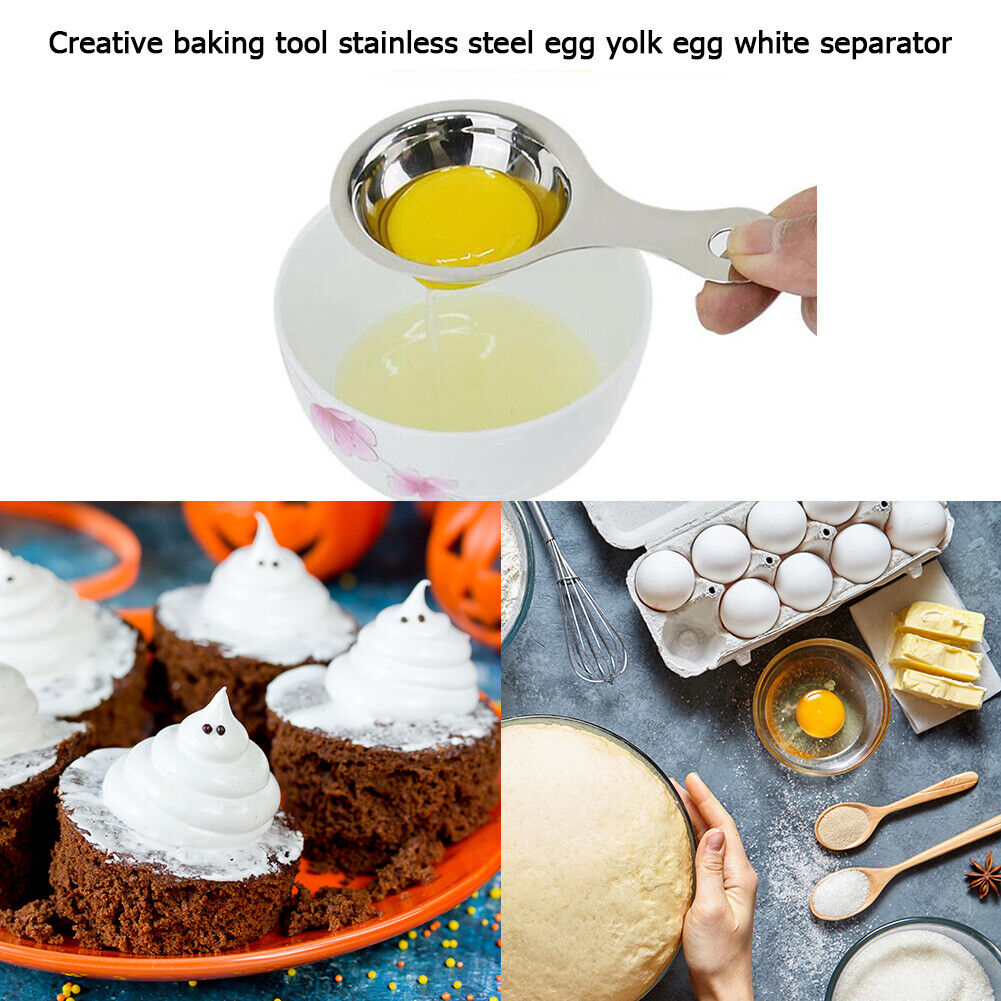 Stainless Steel Egg Yolk Filter Egg Divider Sieve Seperator Baking Gadgets