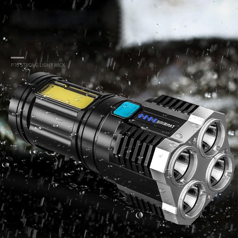 Strong Light LED Flashlight Handheld Spotlight Multi-Functional Flashlight
