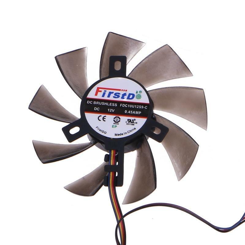 2PCS 85mm FDC10U12S9-C 4Pin Dual Cooler Fan Replace For Sapphire R9 270X 280X