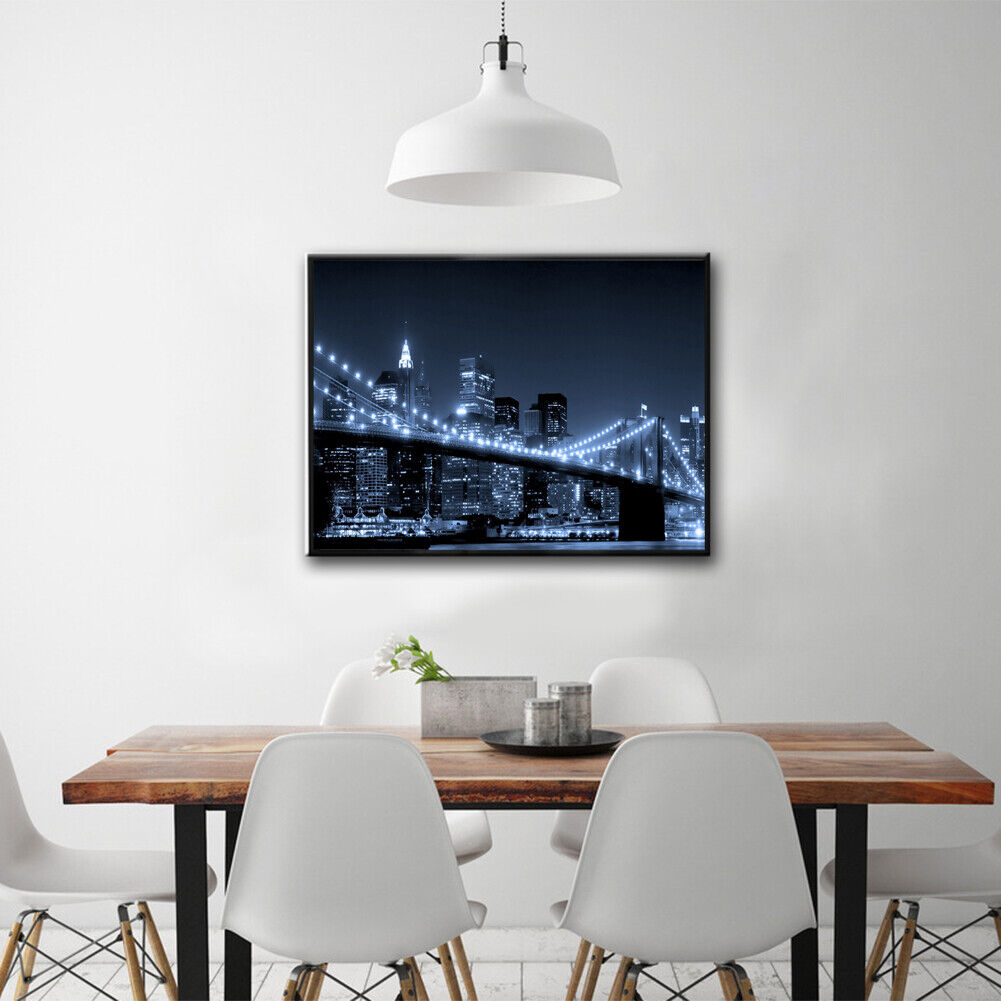 City Night Scenes 5D Diamond DIY Painting Craft Kit Home Decor