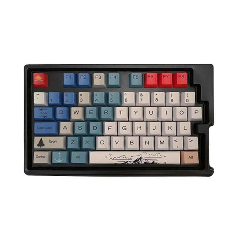 108Keys/set PBT 5 Sides Dye Sublimation OEM Key Caps Light-proof for MX Switch