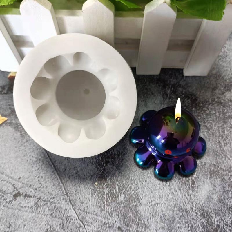 Cute Octopus Dog Shape Cookie Cutters Silicone Bakeware Tools Easy to Use Clean