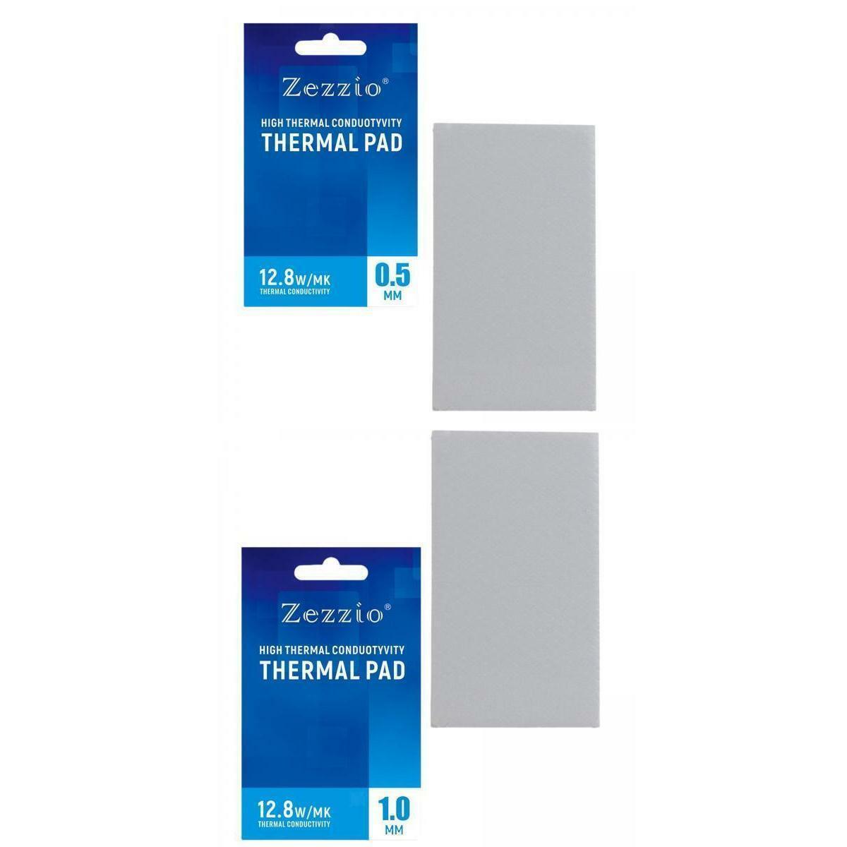 2x Thermal Pad 12.8 W/mK Thickness of 0.5mm+1mm Soft  Laptop Heatsink