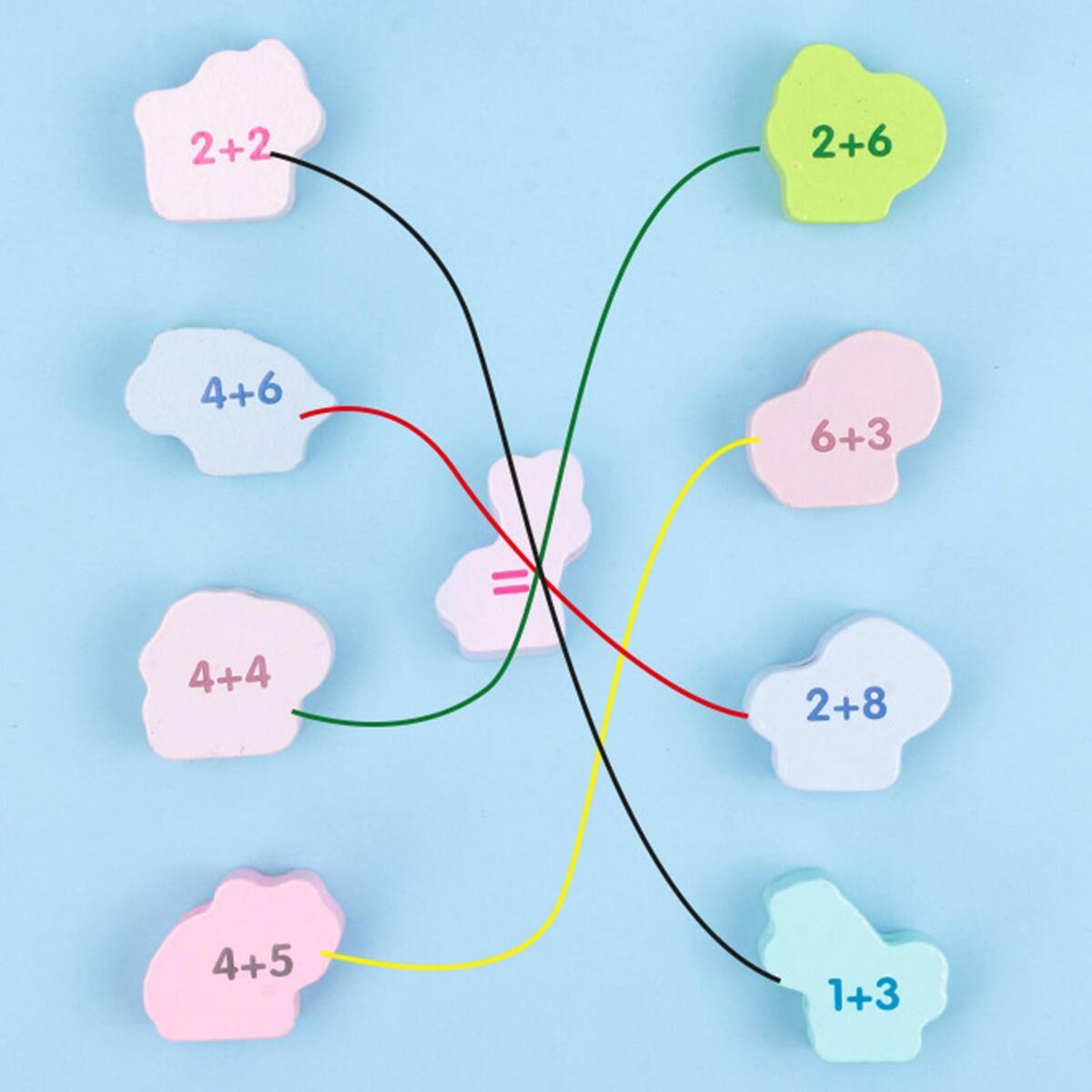 Wooden Threading puzzle playing Game Early Educational  Gifts