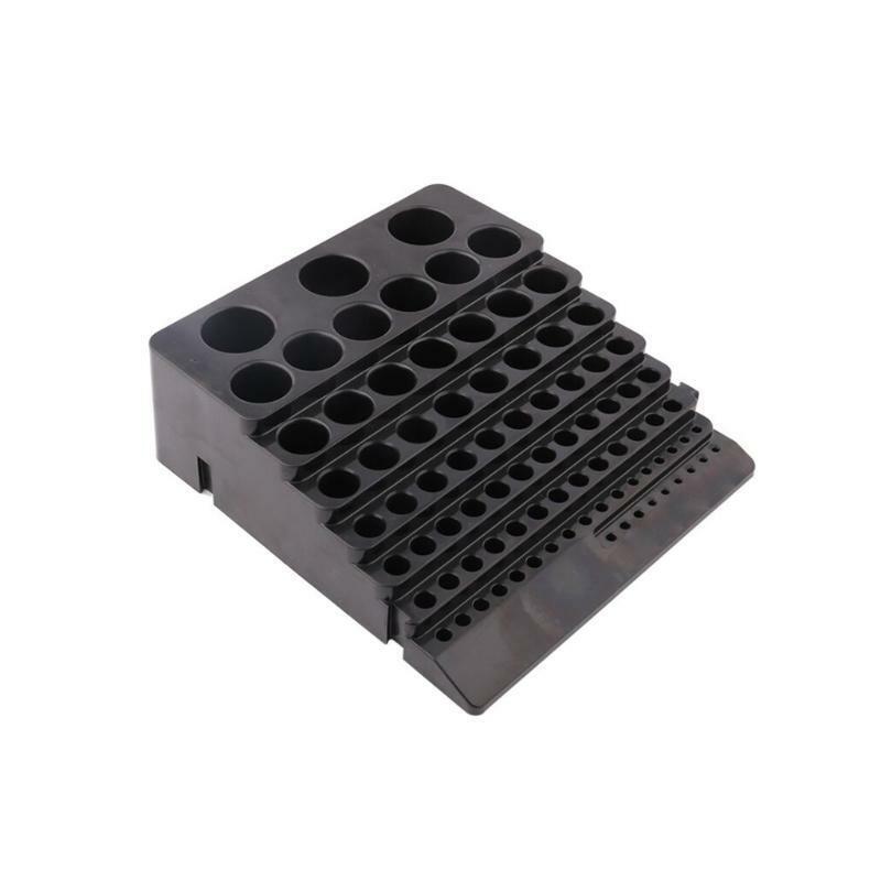 Black Drill Bit Storage Box Milling Cutter Drill Finishing Holder Organizer Case