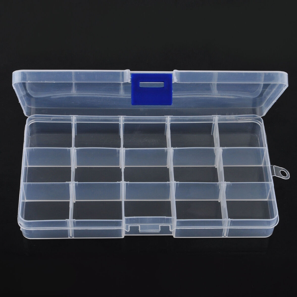 Jewelry Bead Storage Container Craft Organizer 15 Lots Compartments Plastic Box