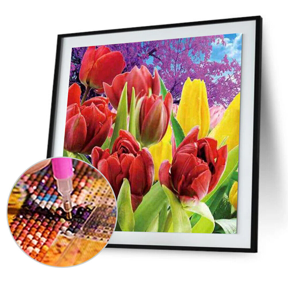 Tulip 5D Diamond Embroidery DIY Craft Painting Cross Stitch Mosaic Decor