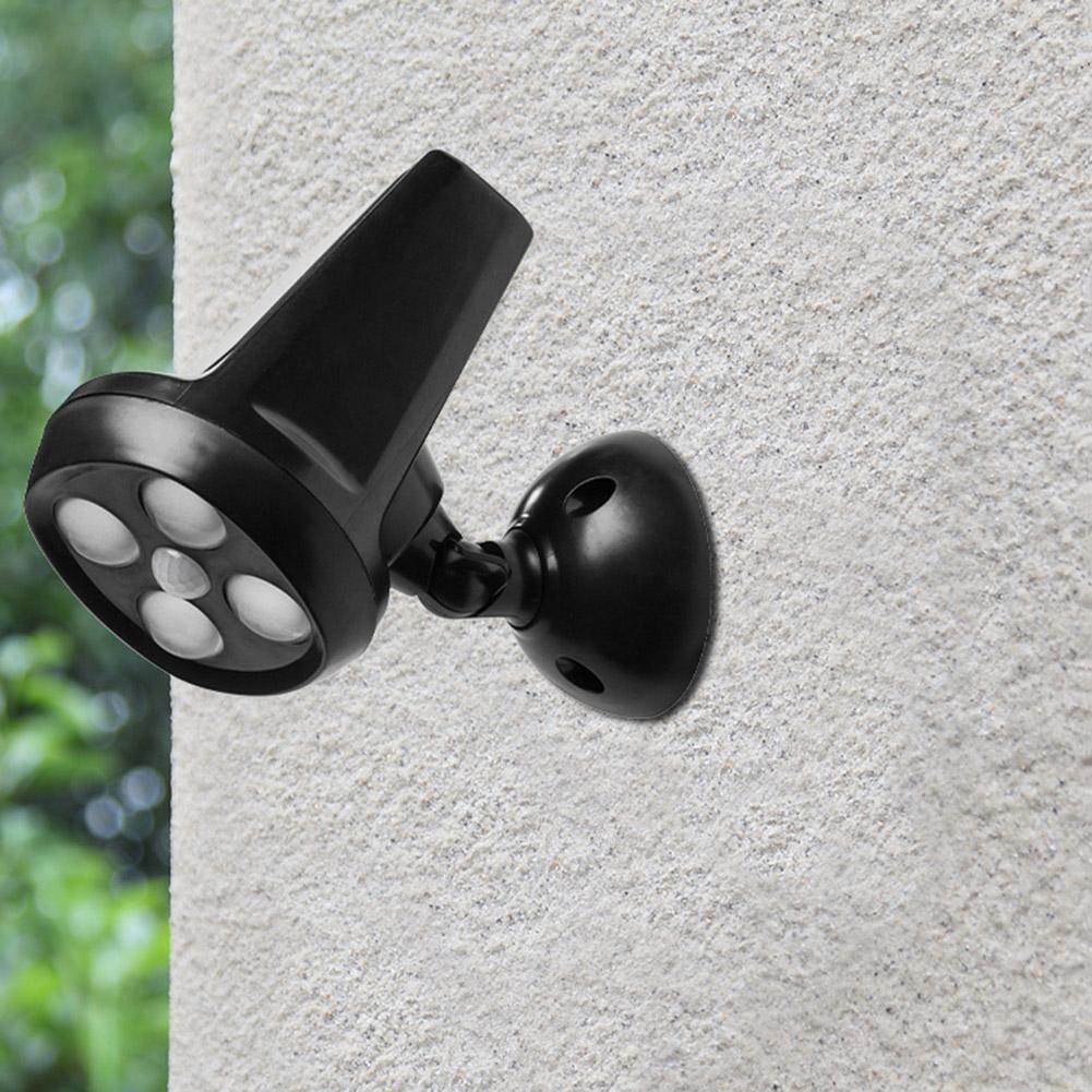 3535SMD 4LED 350LM Solar Wall Lamp Motion Sensor Garden Aisle Yard Light