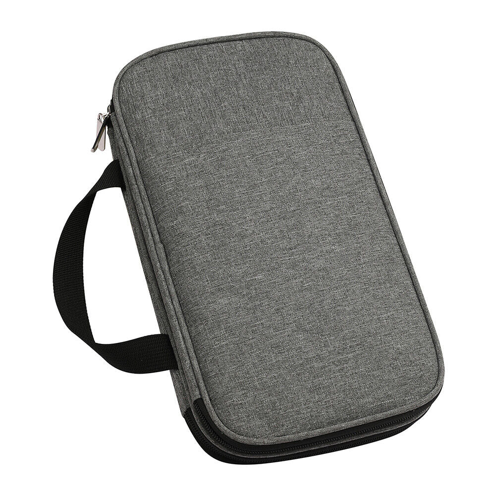 Yarns Crochet Sewing Tool Storage Bag DIY Knitting Needle Organizer (Grey)
