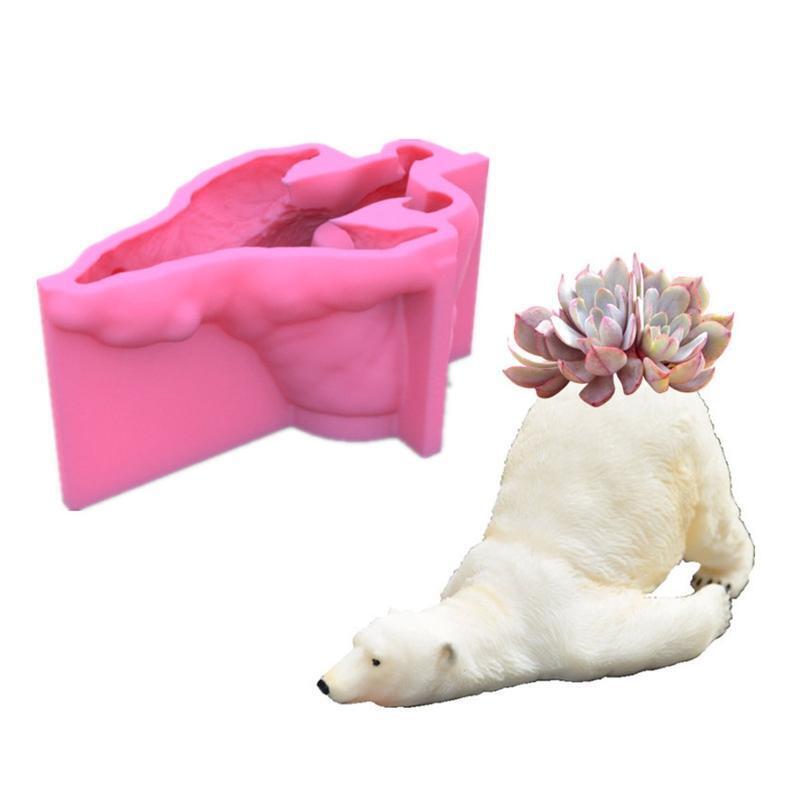 Animals Flowerpot Mold Craft Art Silicone Soap Craft Molds Diy Handmade Soap