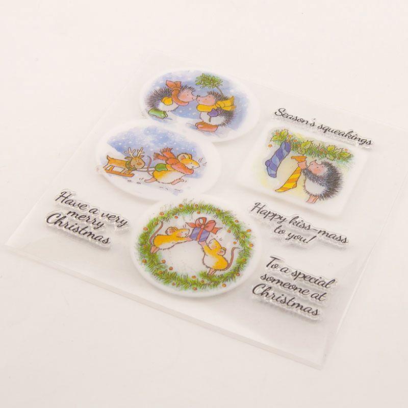 Hedgehog Silicone Clear Seal Stamp DIY Scrapbooking Embossing Photo Album Decor