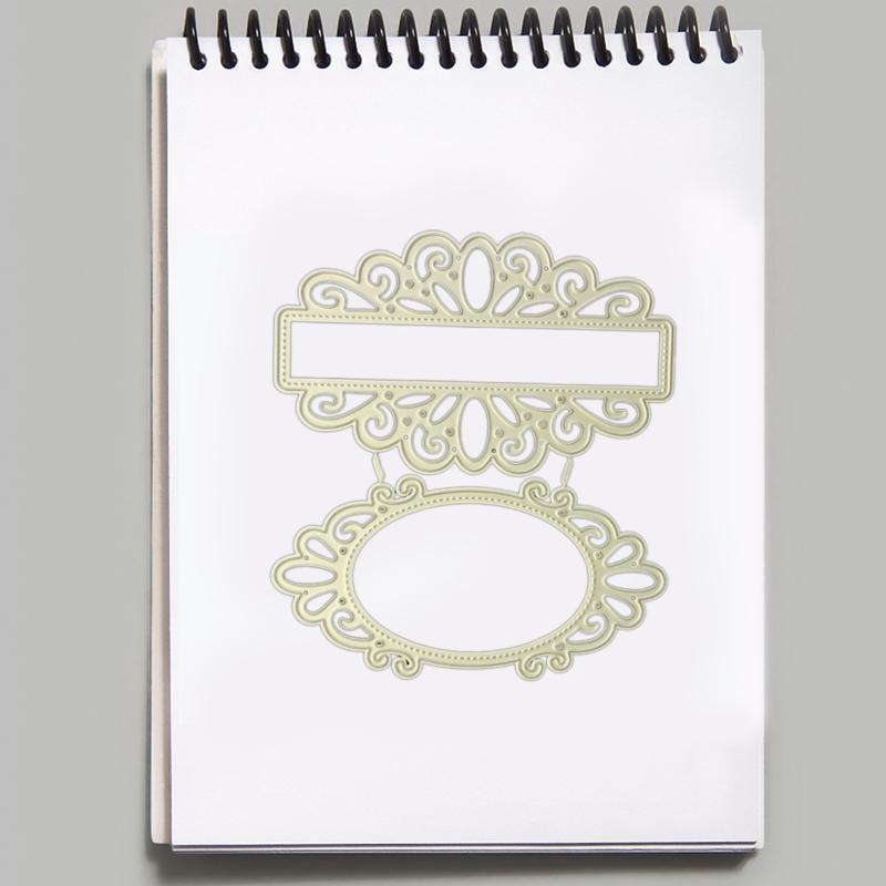 Lace Mirror Metal Cutting Dies Stencil Scrapbooking DIY Album Stamp Paper Card