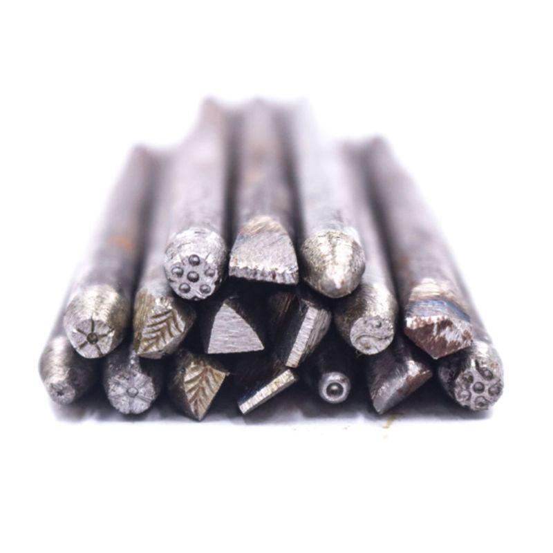 36Pieces/set Professional Jewelry Punch Carving Tools Metal Jewelry Anvil Chisel