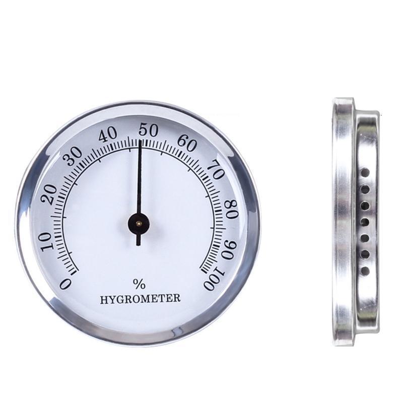 Cigar Hygrometer, Precision Round Pointer Hygrometer Compatible with Cigar Box