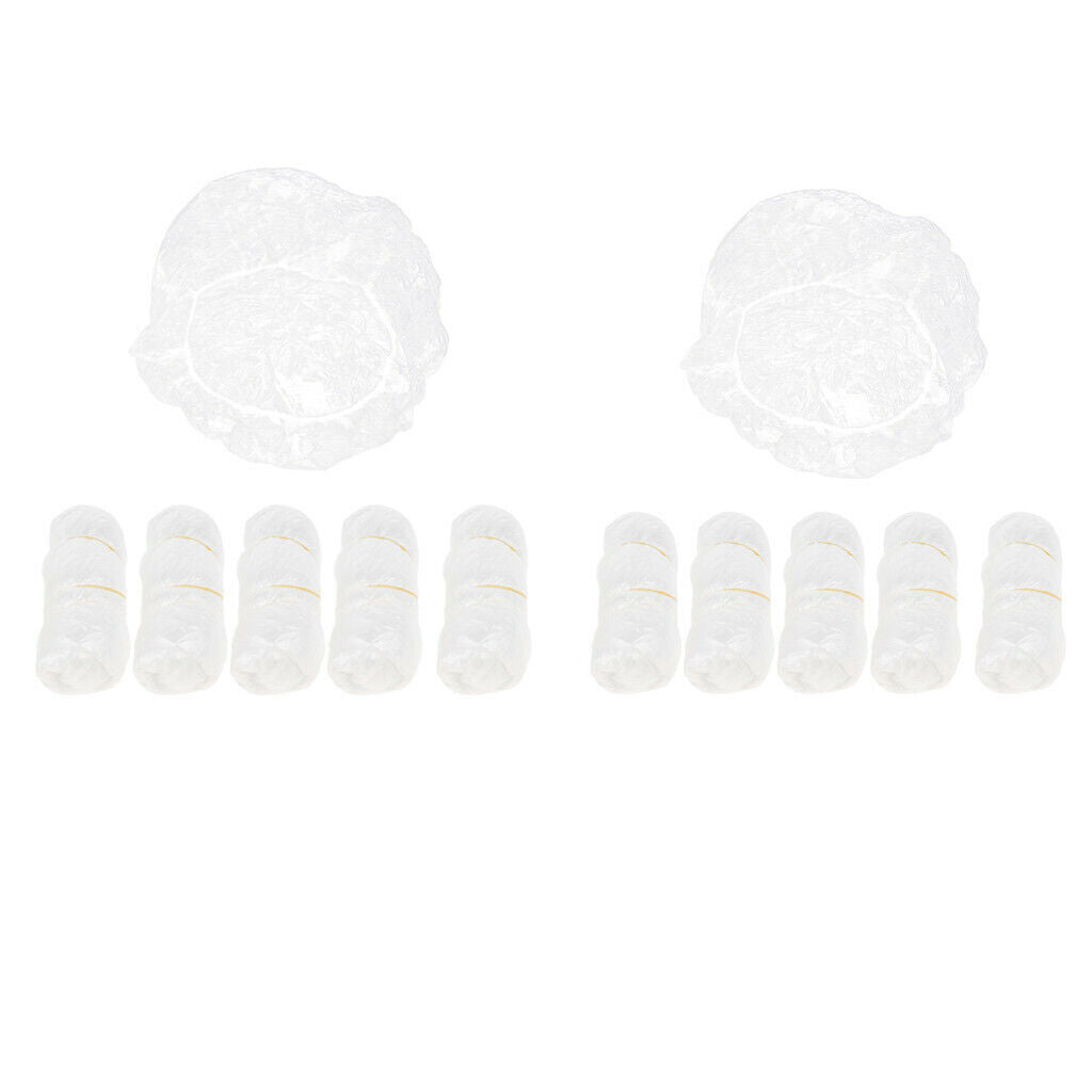 100 * Disposable    Bathing Caps  Makeup  Use Cleaning