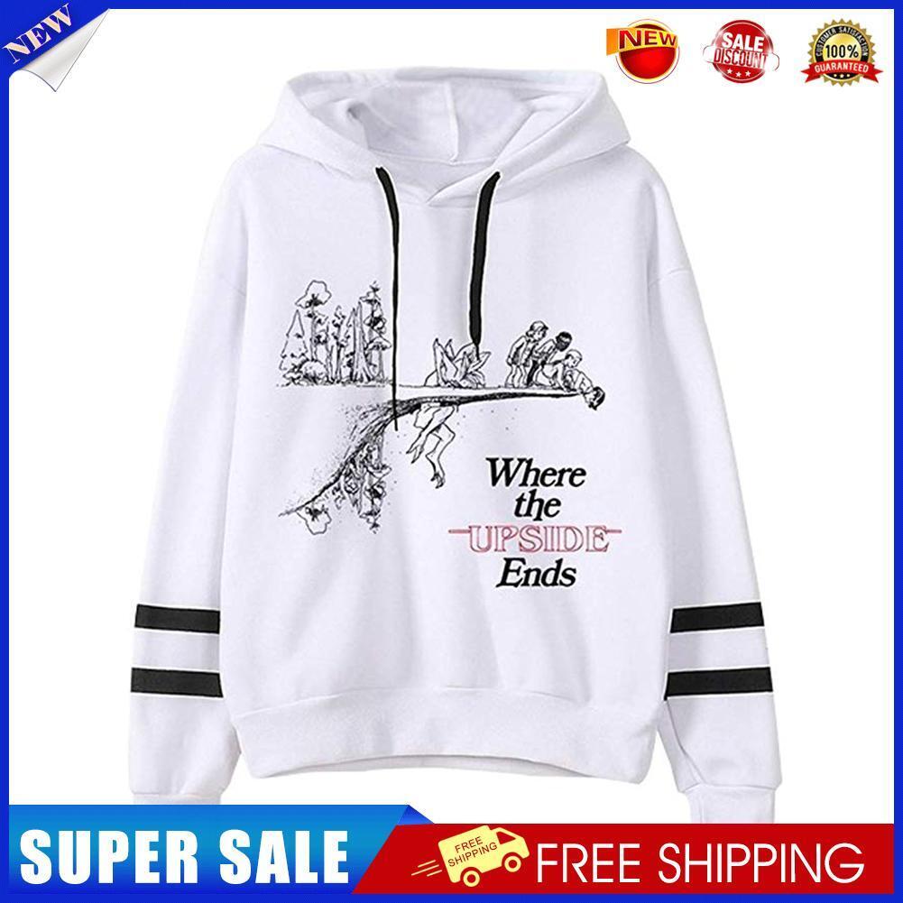 Simple Letters Print Women Hoodies Loose Sweatshirts Harajuku Top (2XL)