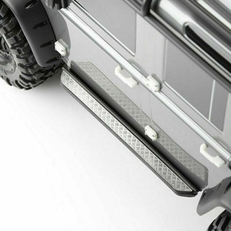 2x Nurf Bar Side Step Chequer Metal Plate Anti-Skid Board for Traxxas TRX-4 TRX4