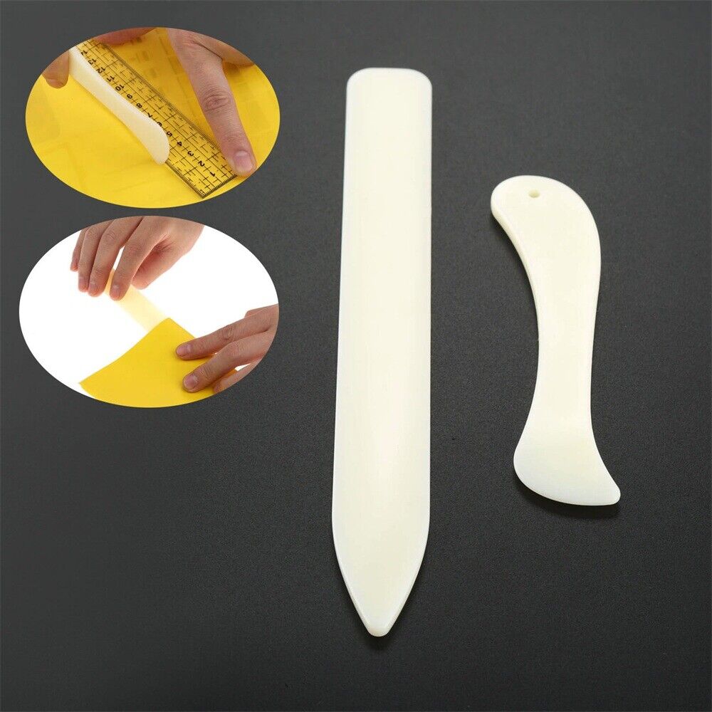 2Pcs Leather Craft Scoring Folding Creasing Edges Paper Handmade Sewing Tools