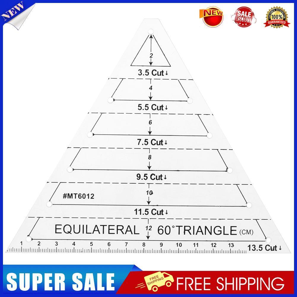 Patchwork Craft Quilting Ruler Cutting Rulers DIY Sewing Tools (60 Triangle