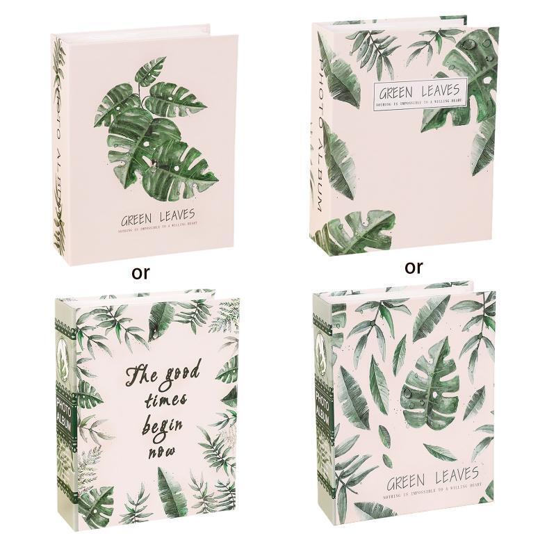 Green Leaf Photo Album 6 Inches 100 Pockets Insert Page Summer Fresh Style