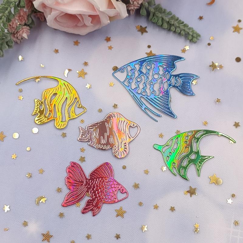 Six Fish Carbon Steel Printing Cutting Die Album Paper Mould