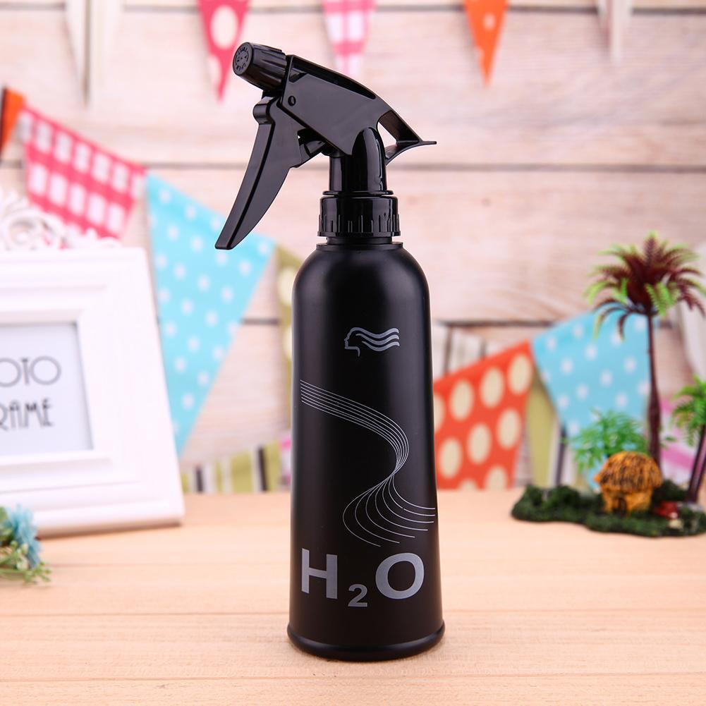 300ml Hair Sprayer Bottle Pure Color Super Fine Spray Kettle(Black)
