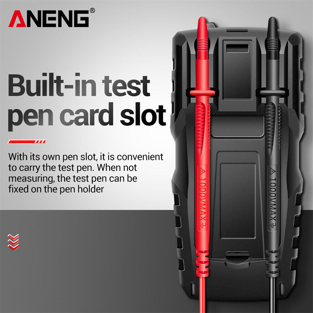 ANENG M108 4000 Counts Smart Digital Multimeter NCV DC AC Tester (Black)