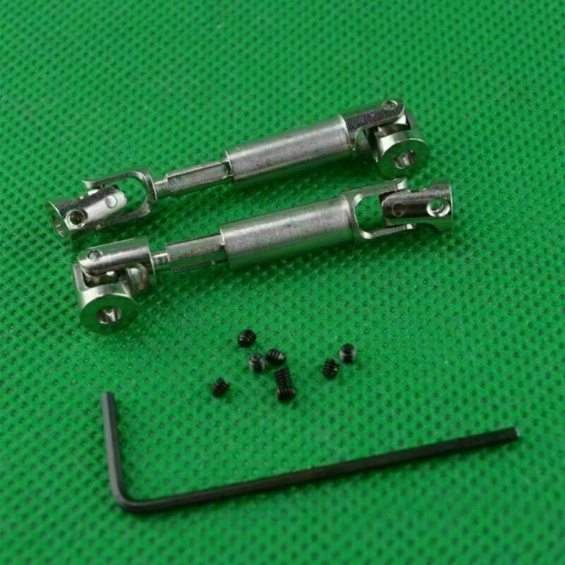 2Pcs 42mm-55mm Metal Drive Shaft Repair for 1/24 4WD Mini RC Climbing Car Auto