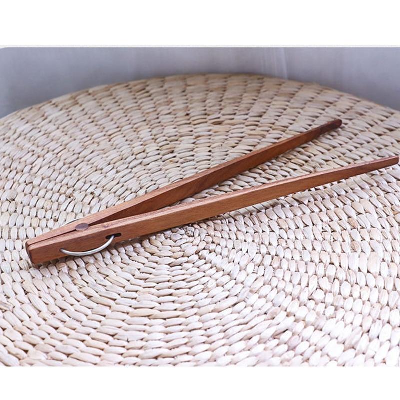 Wooden Toast Tongs Bacon Steak Bread Cake Clip Home Made of Pure Beech Wood Tool