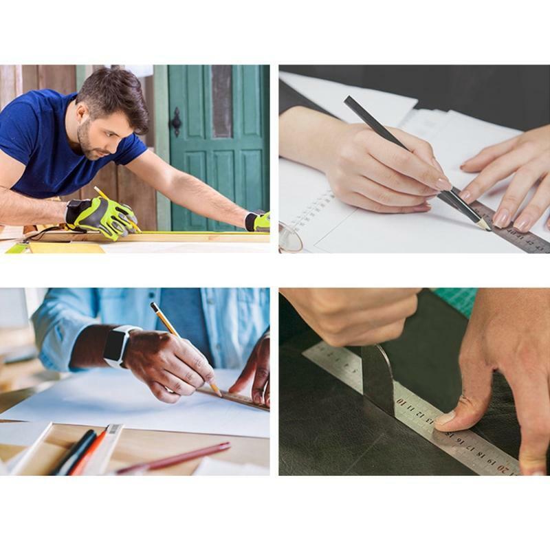 Stainless Steel Straight Ruler mm/ inch 20cm Metal Ruler Measuring Tool Useful