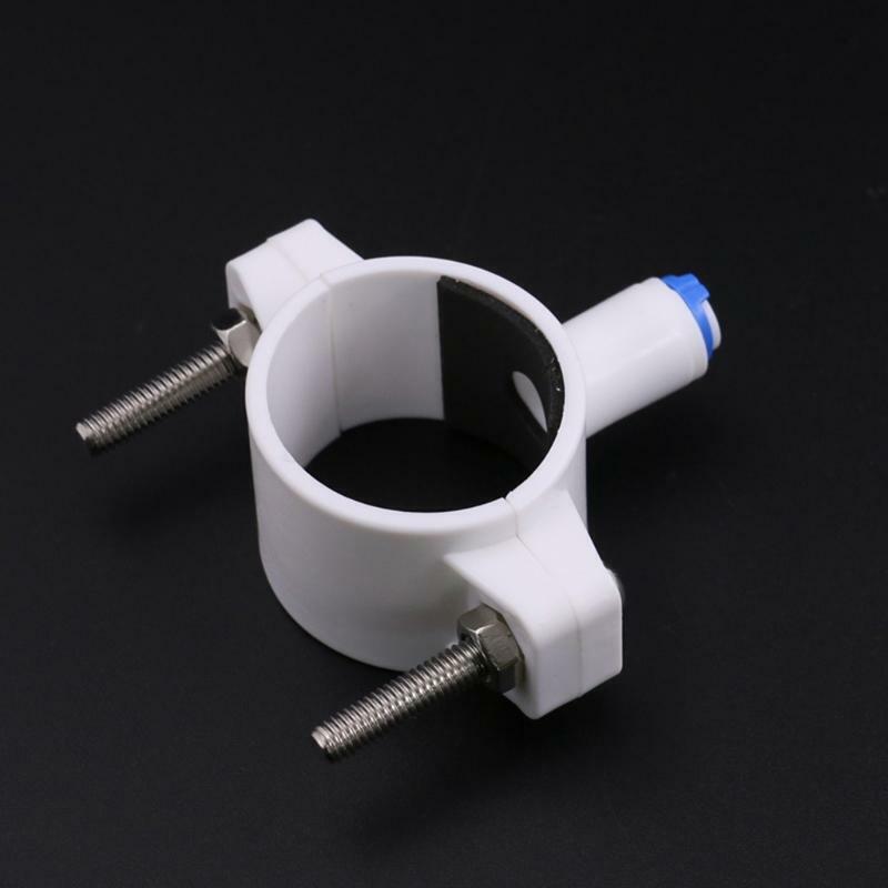 Pipe Fittings RO Water 40mm Drain Waste Water Pipe Clamp Saddle Clips 1/4" Hose